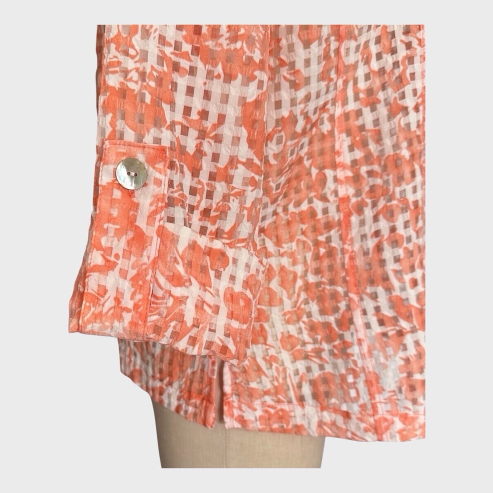 Draper’s & Damon’s‎ Petites Sheer Floral Button Shirt - Picture 5 of 7